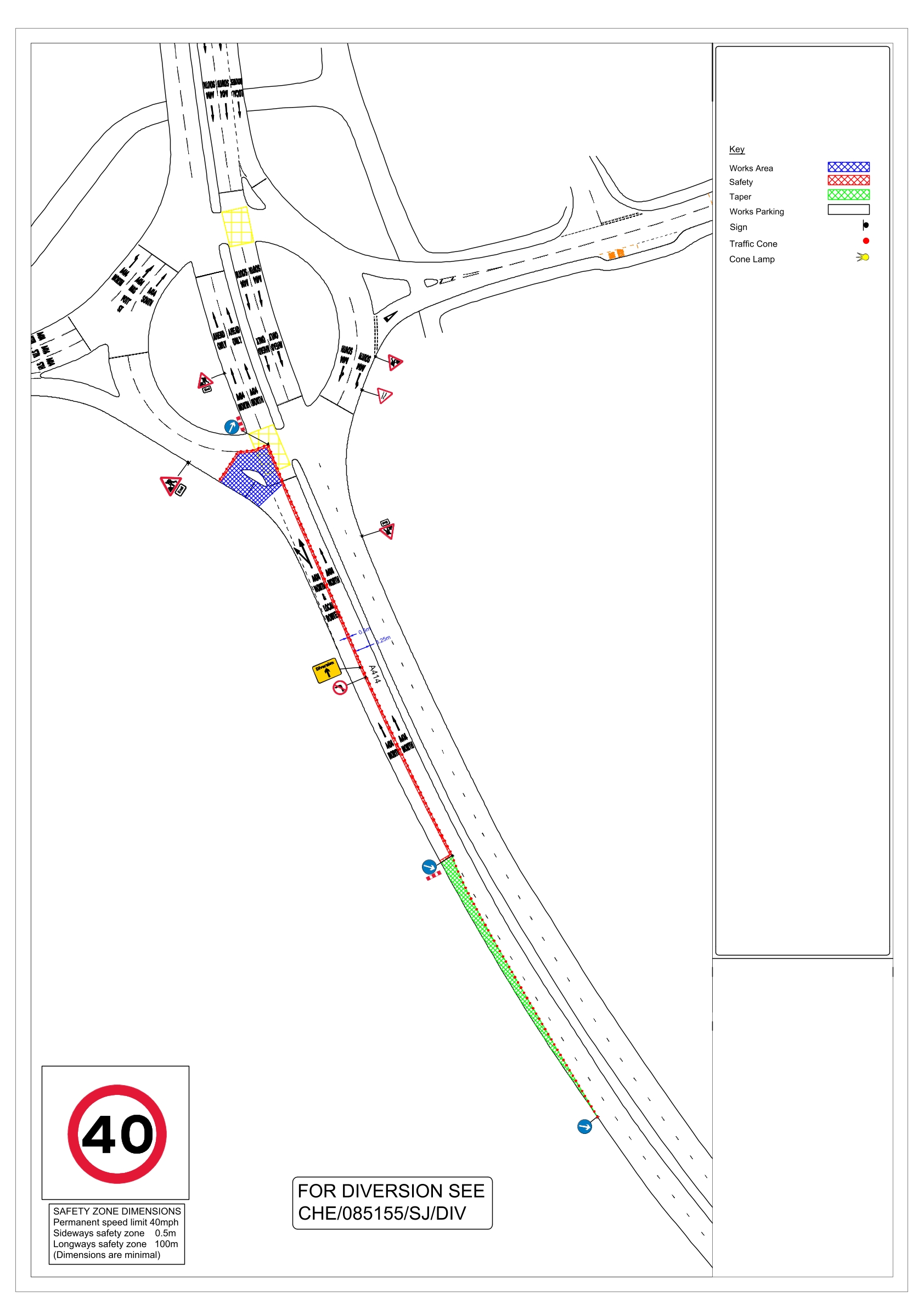 Low Speed Lane Closure + Diversion